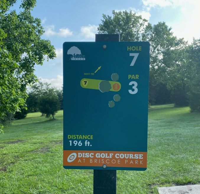 Hole #7 Teepad Sign New/Corrected
