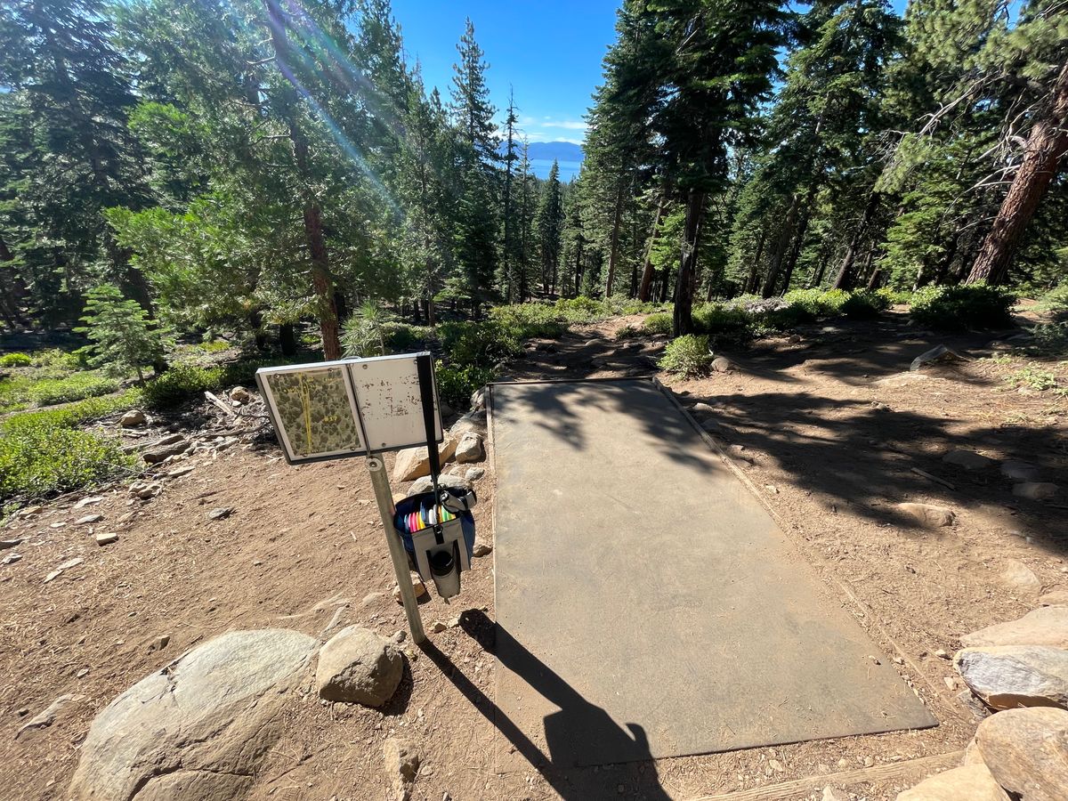 Hole 17 (now hole 8). Epic view of the lake!