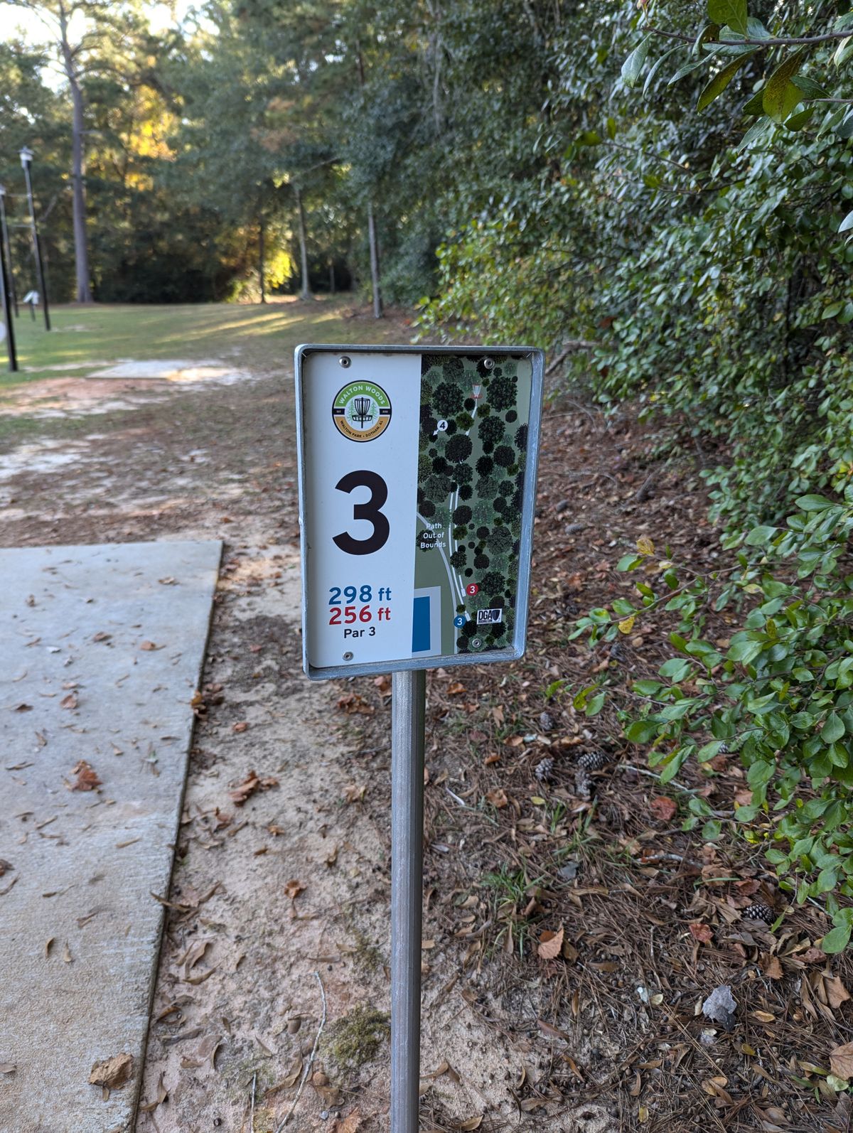 Tee sign of 3