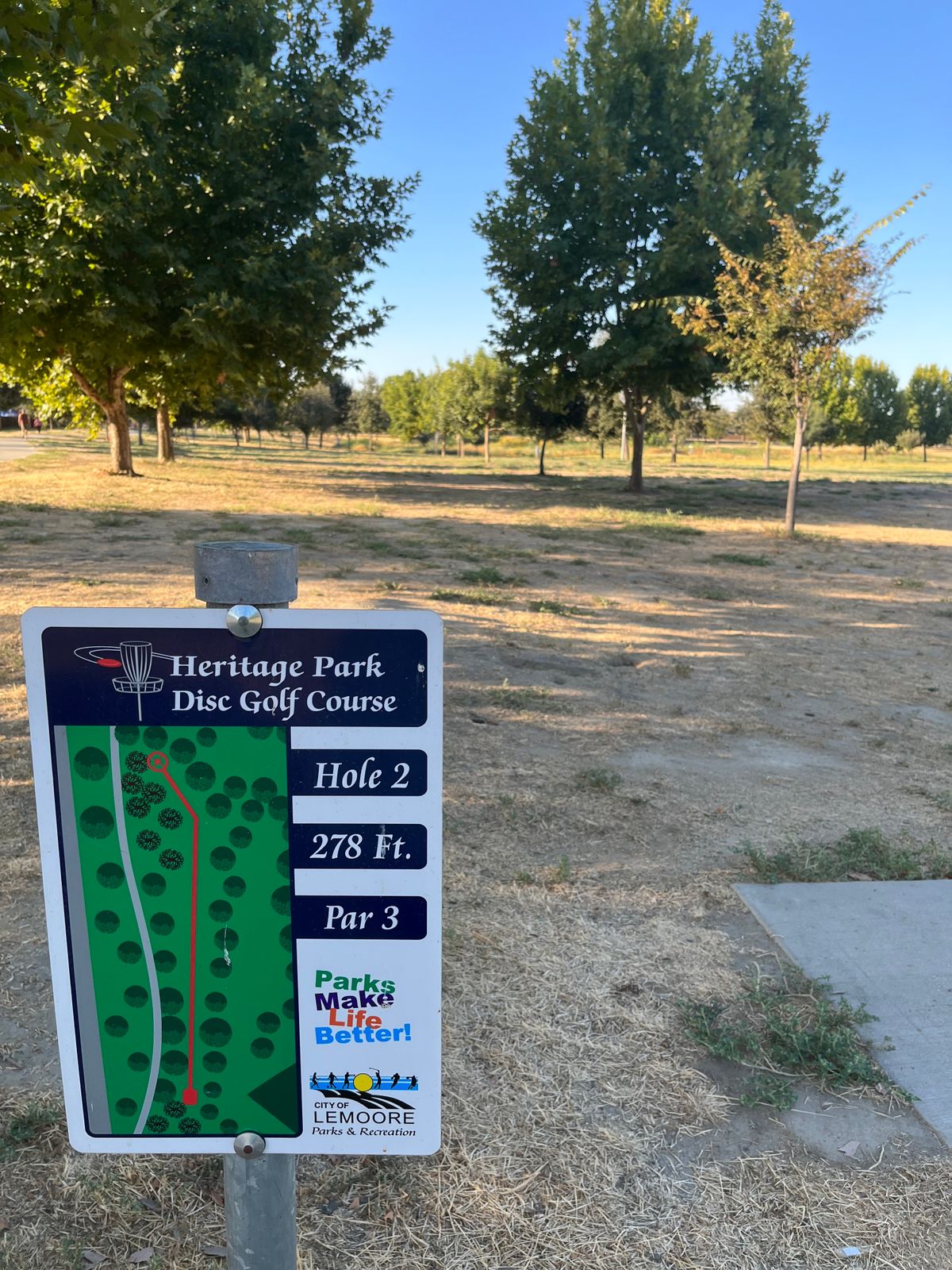 Hole 2. Don’t confuse basket#3 for #2