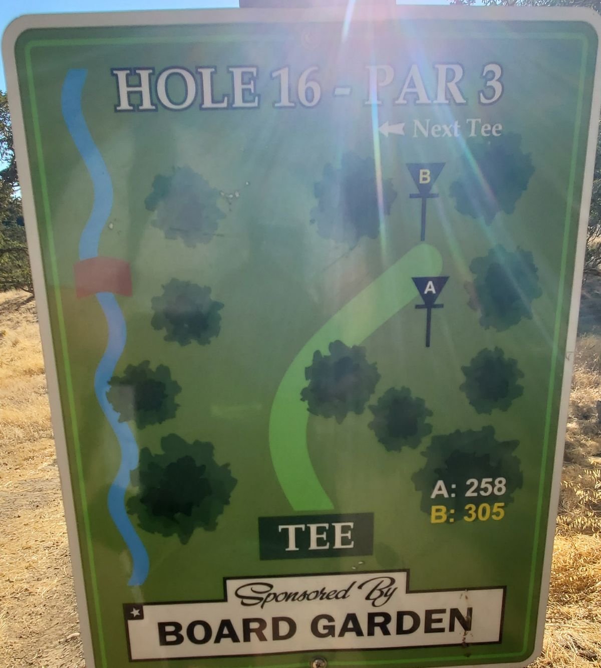 Hole 16 Sign