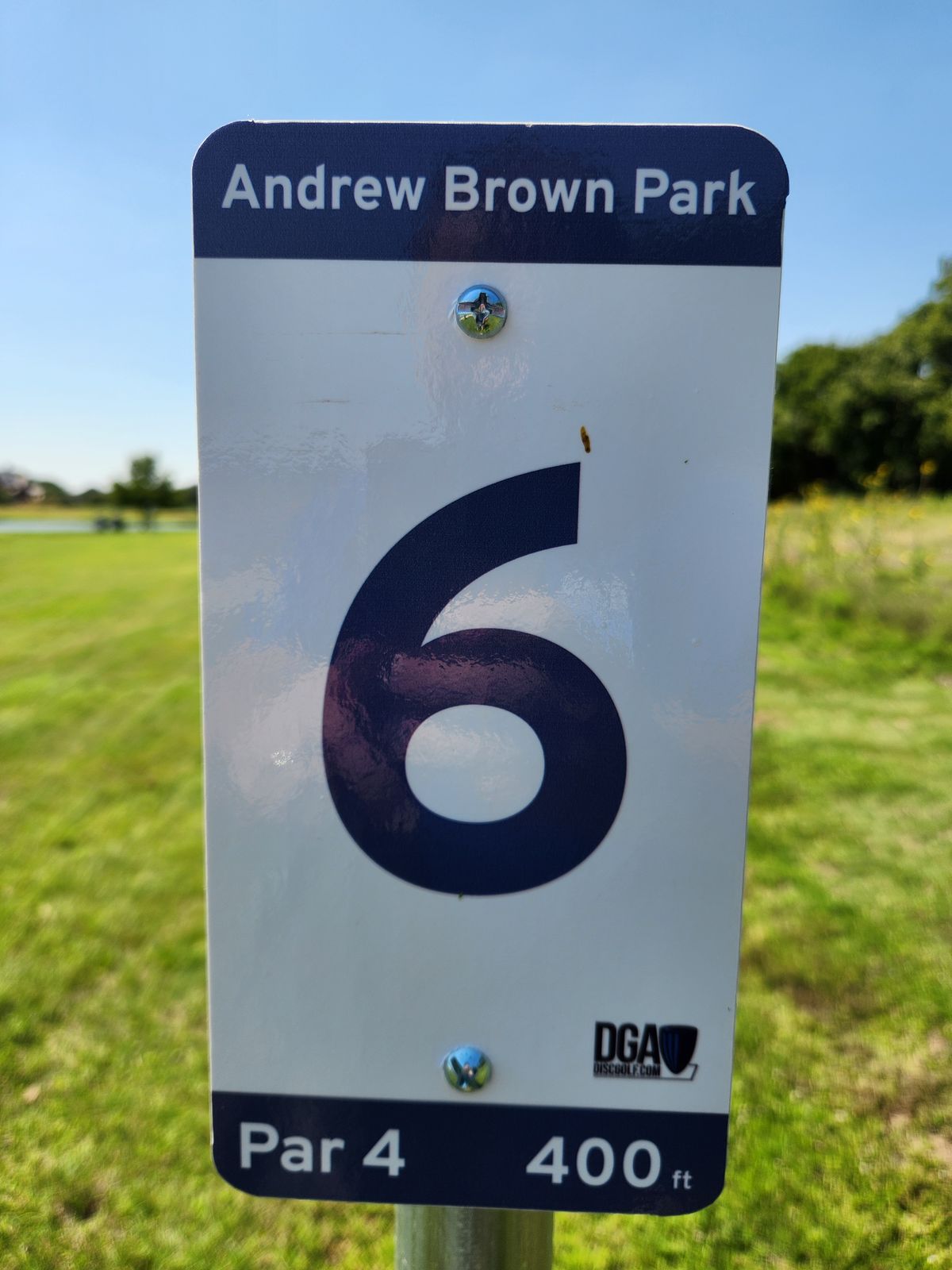 Hole 6 tee sign