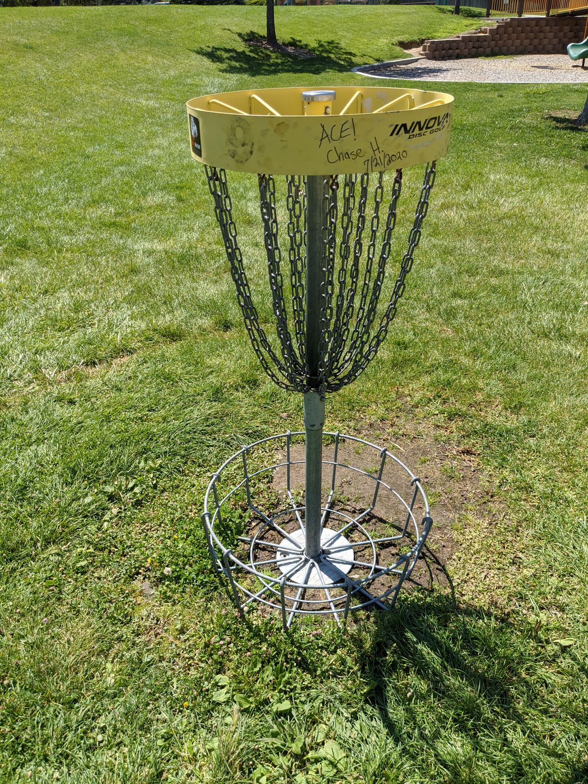 Broke basket hole 9