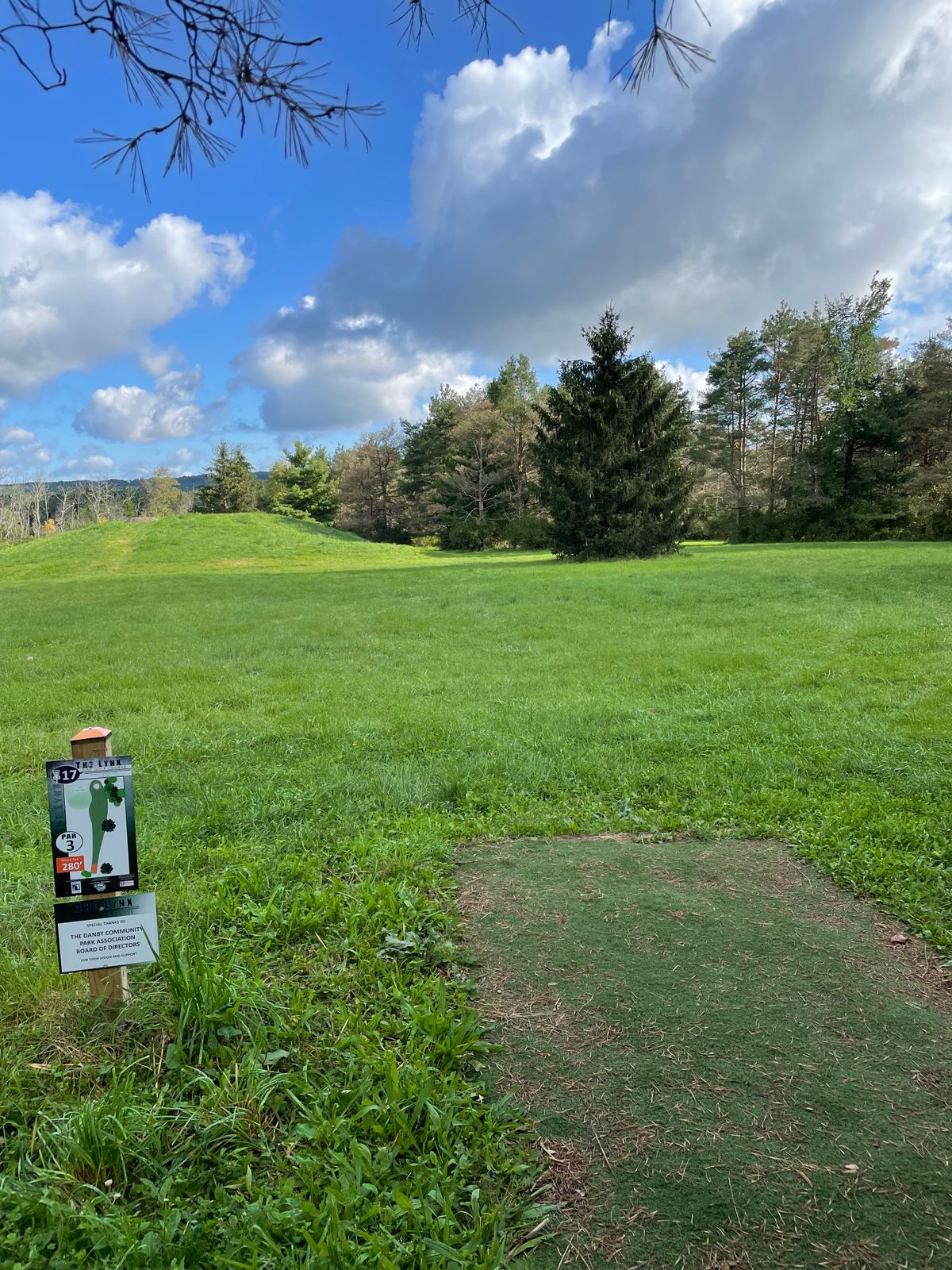 Hole 17, Orange (Short) tee. 