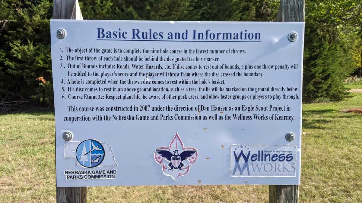 Fort Kearney State Recreation Area Disc Golf Course