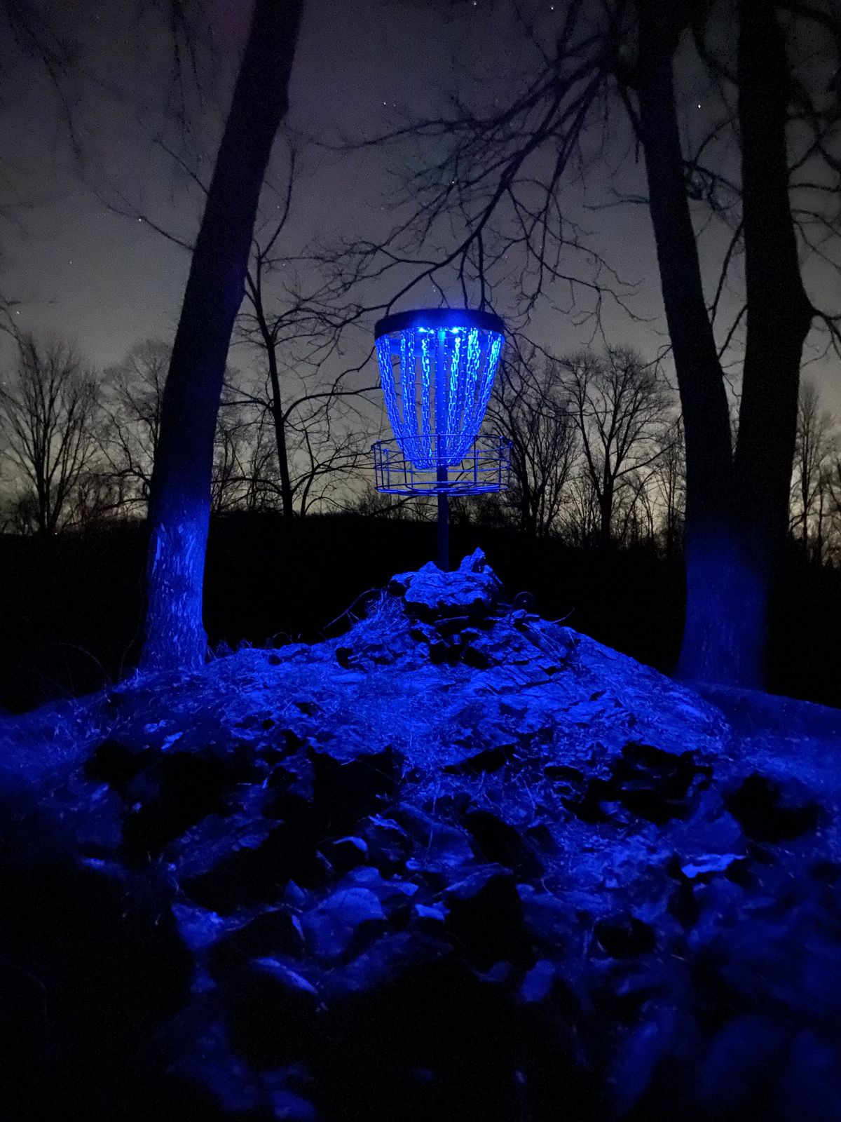 Hole 7 at night