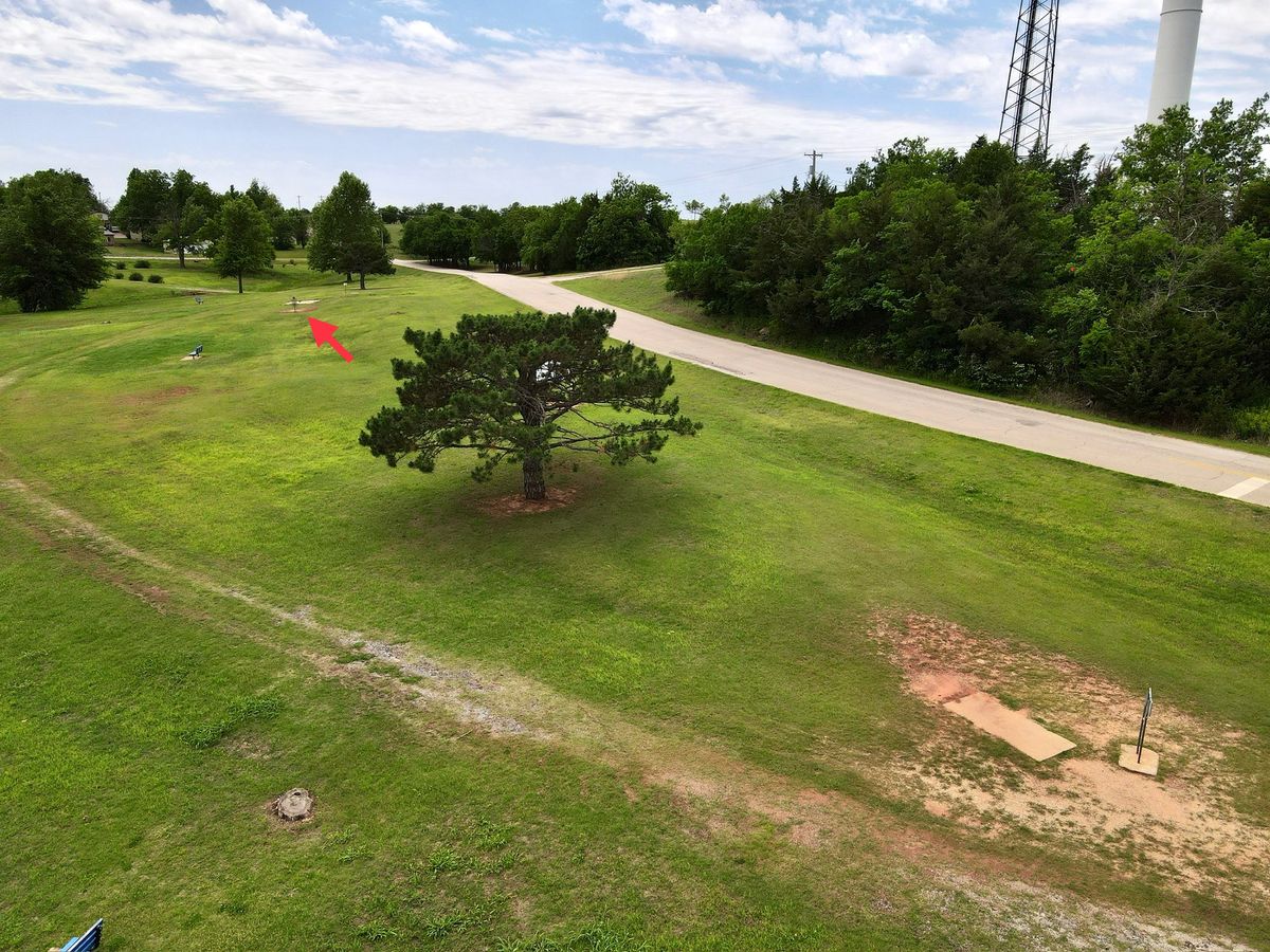 Aerial view of hole 1