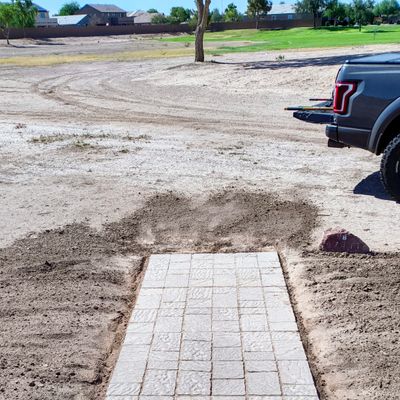 Hole 8 clean tee pad .