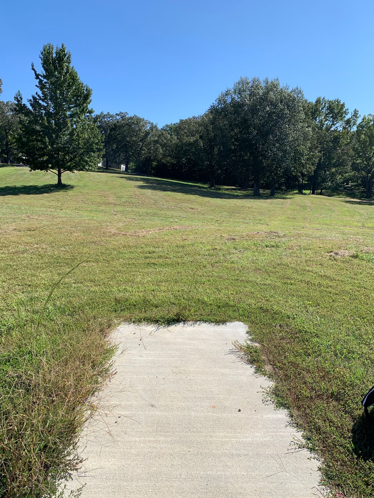 Hole 7. Slight uphill