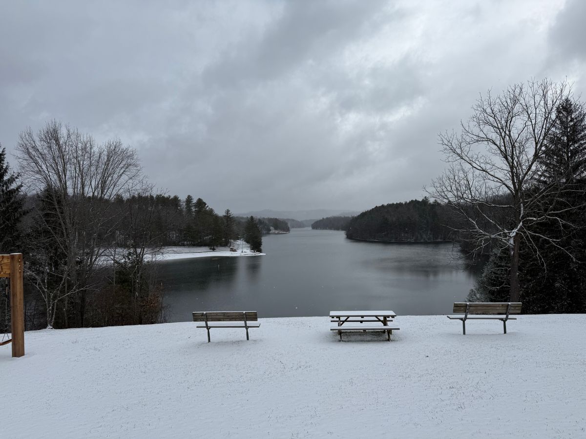 Lake view from parking lot!