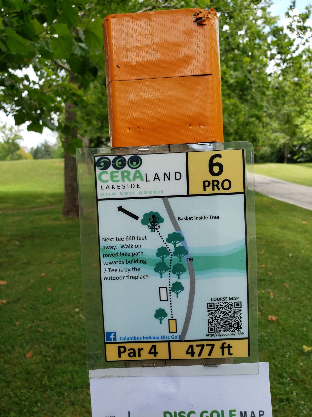 #6 Pro Tee Shot Sign.