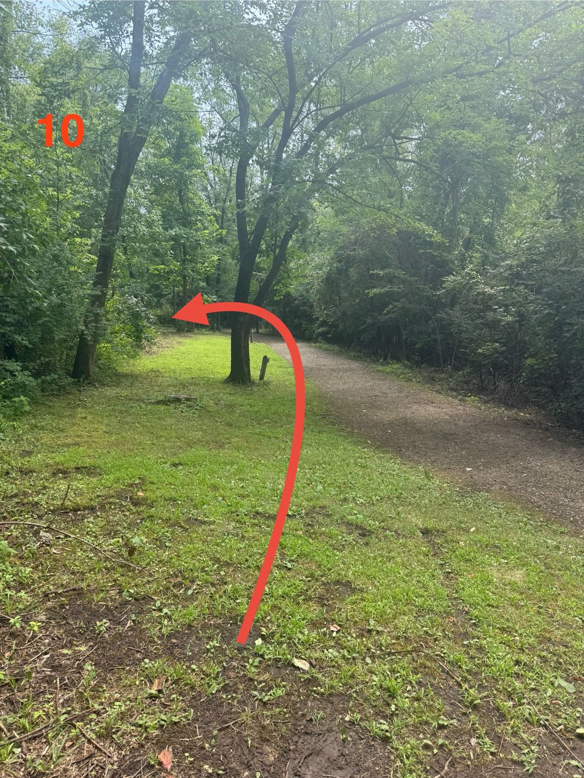 Straight shot with late fade to the left