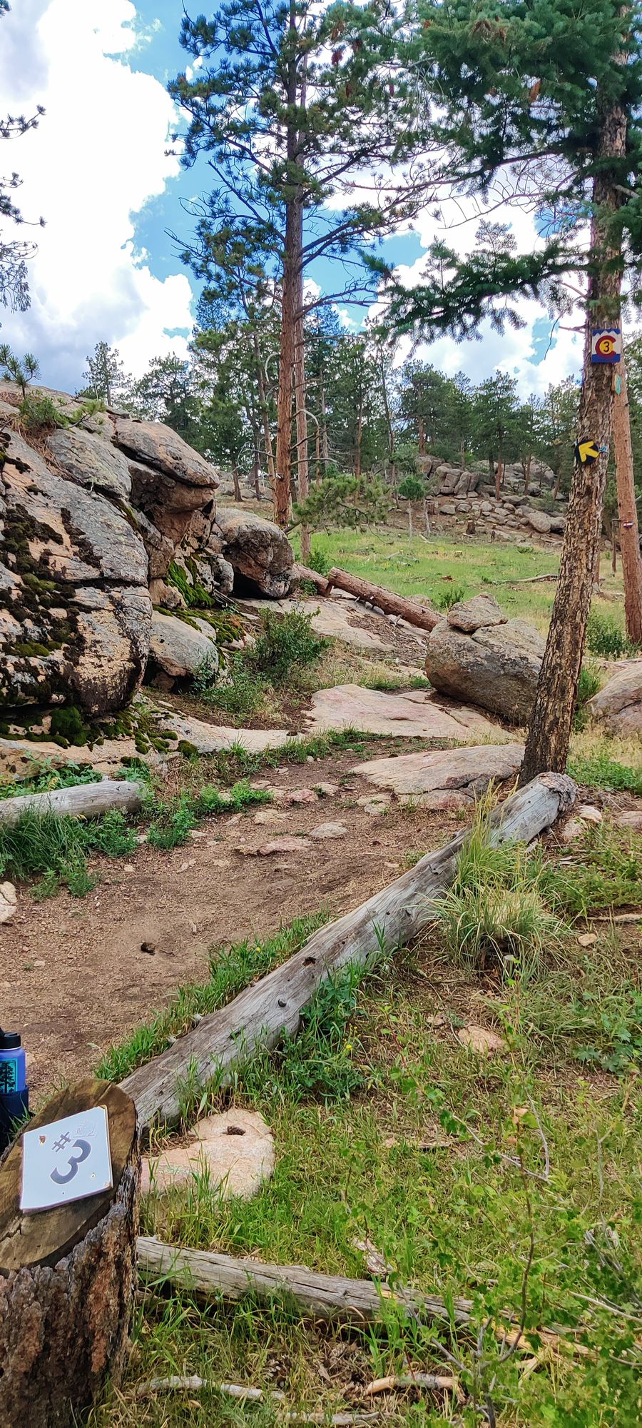 Hole 3 - basket is directly in front of far rock outcropping