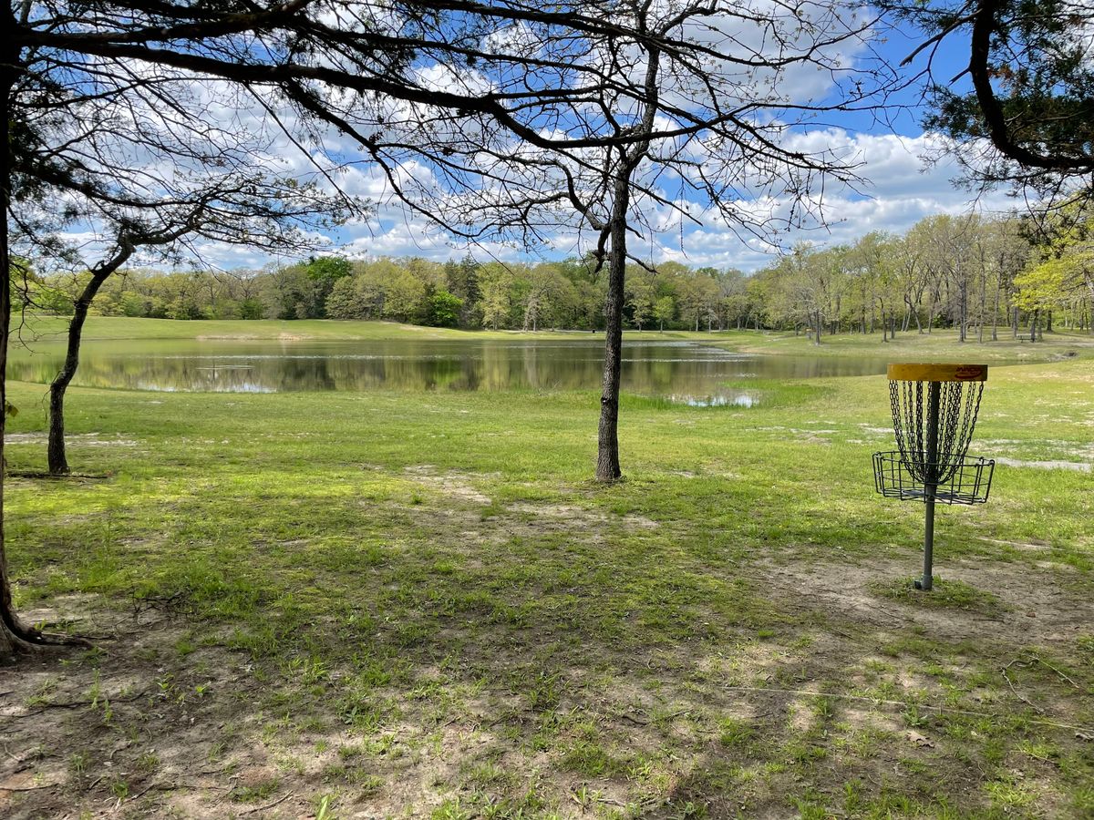 Basket #9 looking over the lake to baskets #6 and #1. Beautiful property!