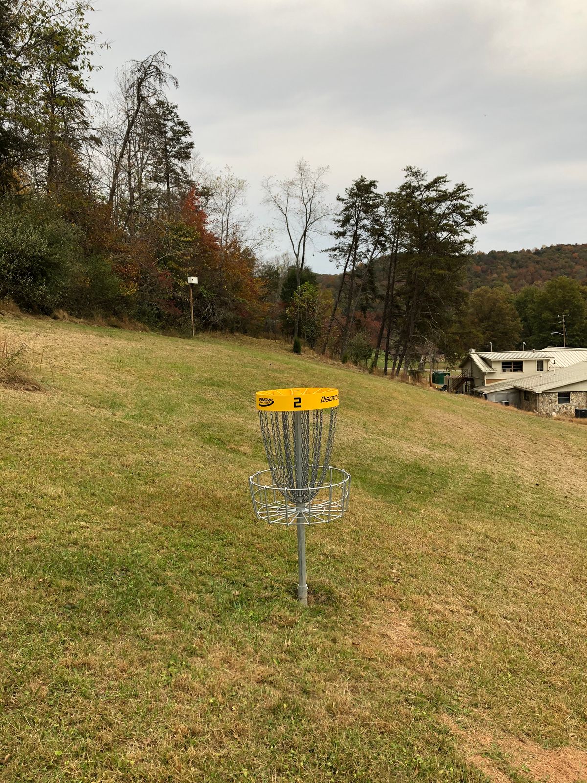 Basket #2 looking back towards the tee box.