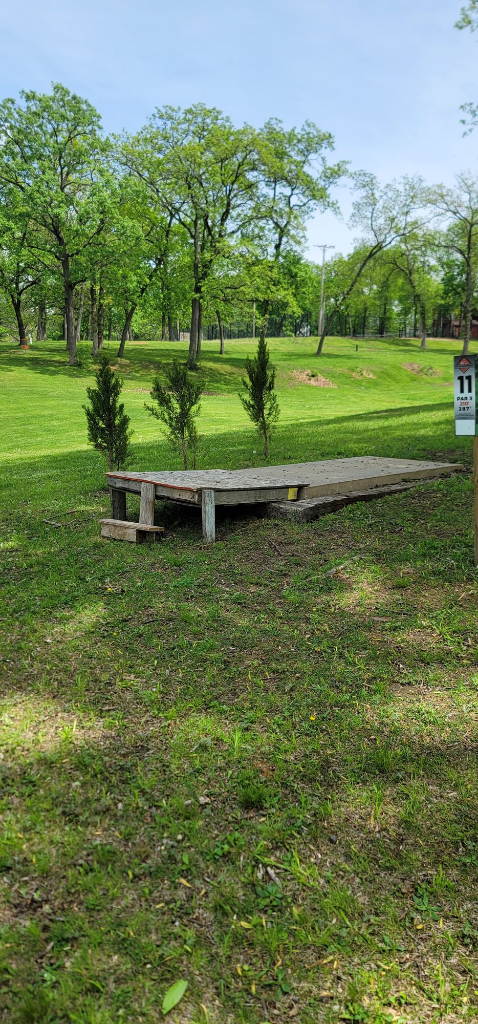 Upgraded custom tee pad.