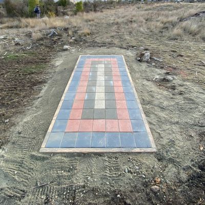 Teepad 8 and the biggest throw on the course