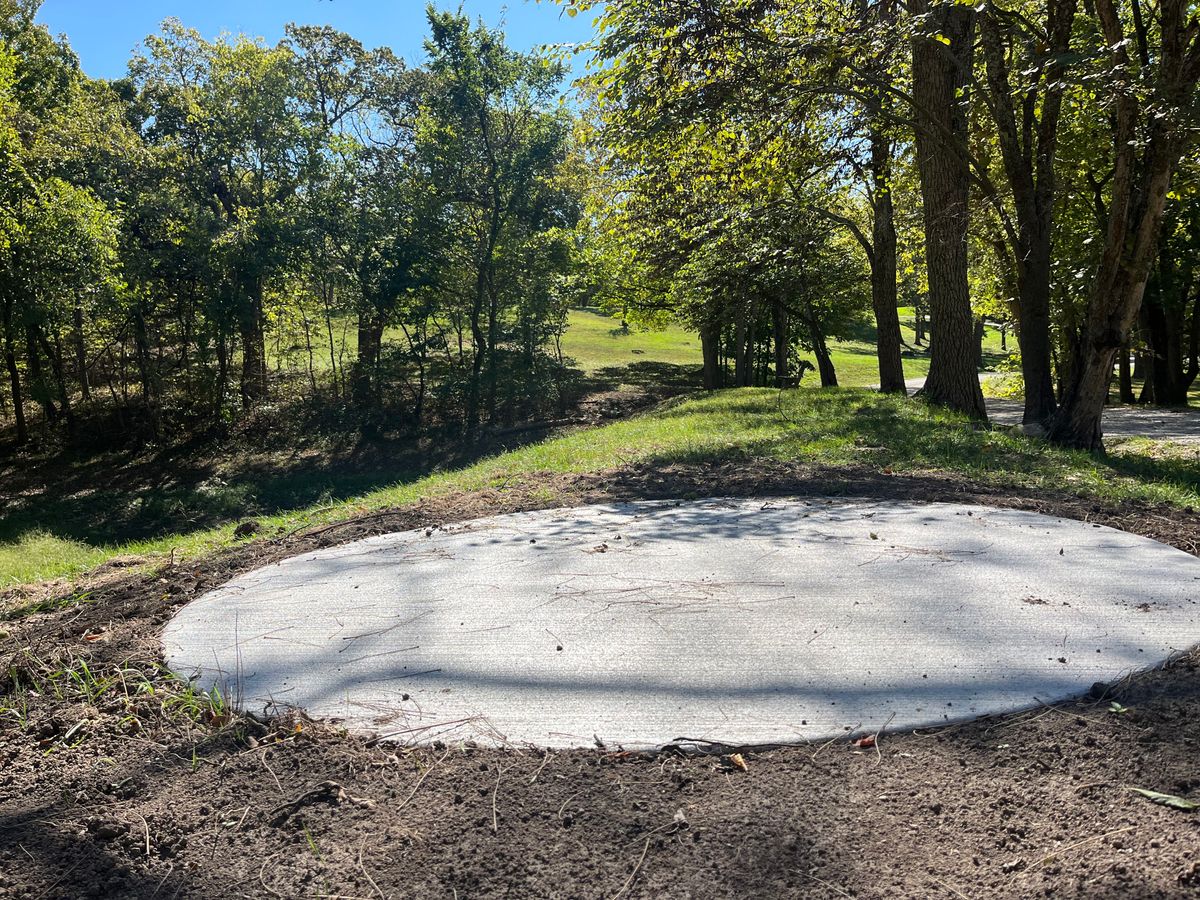 Hole 8 tee pad.