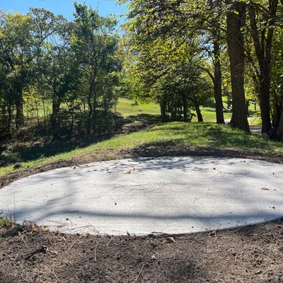 Hole 8 tee pad.