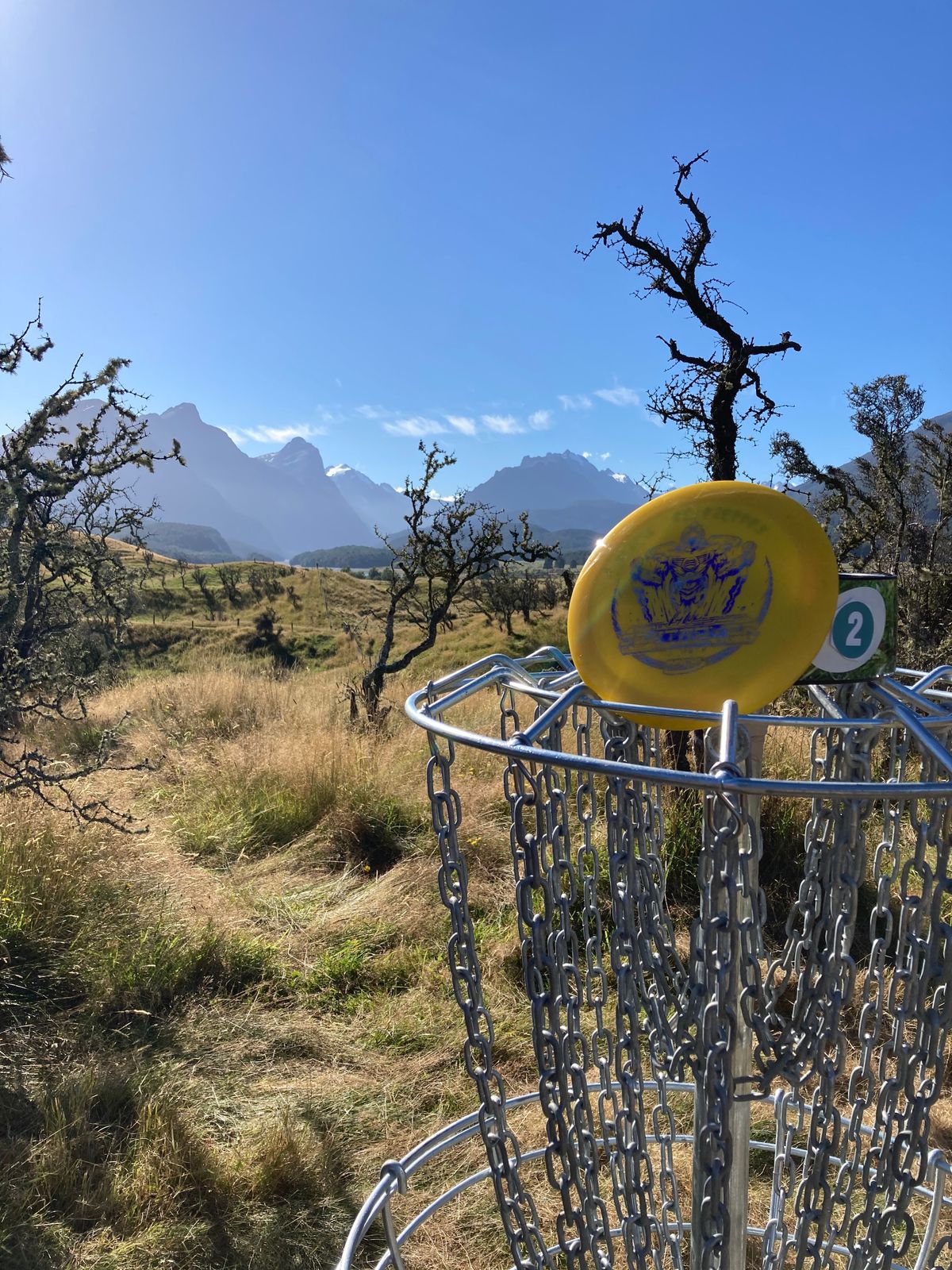 Hole 2 basket view