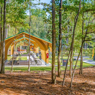 View from practice basket