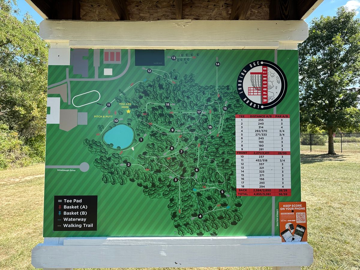 Map at beginning of course