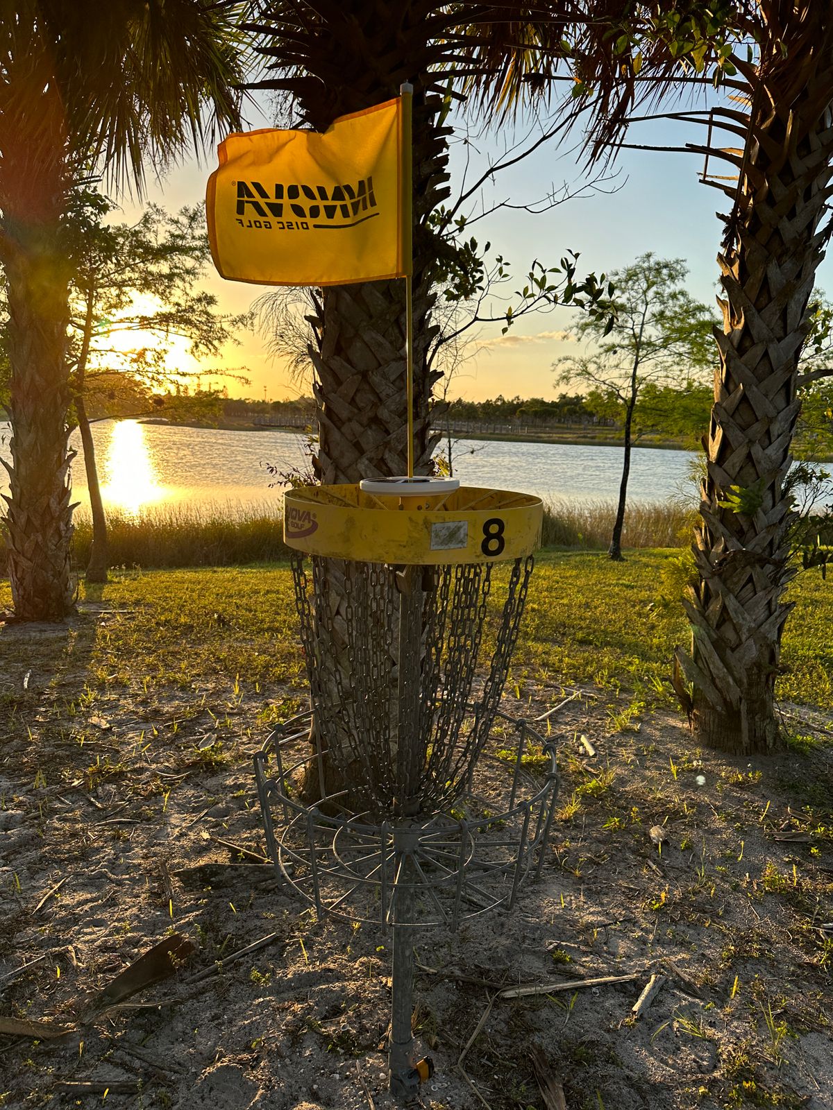 Hole 8 with glow light