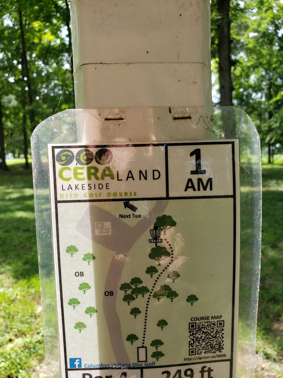 #1 Amateur Tee shot Sign.