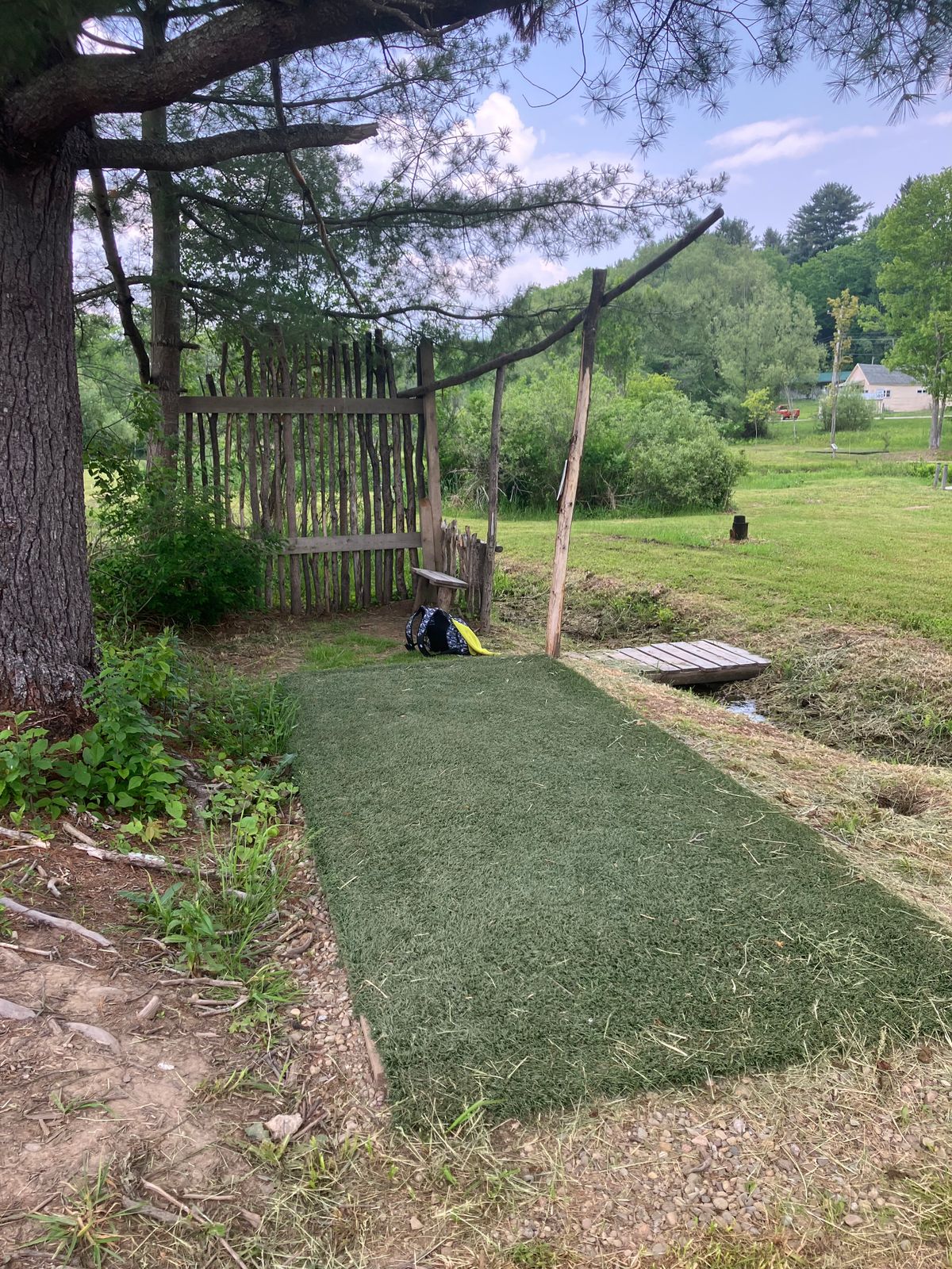 Hole 9 tee area