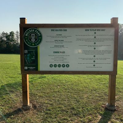 Info board and course map