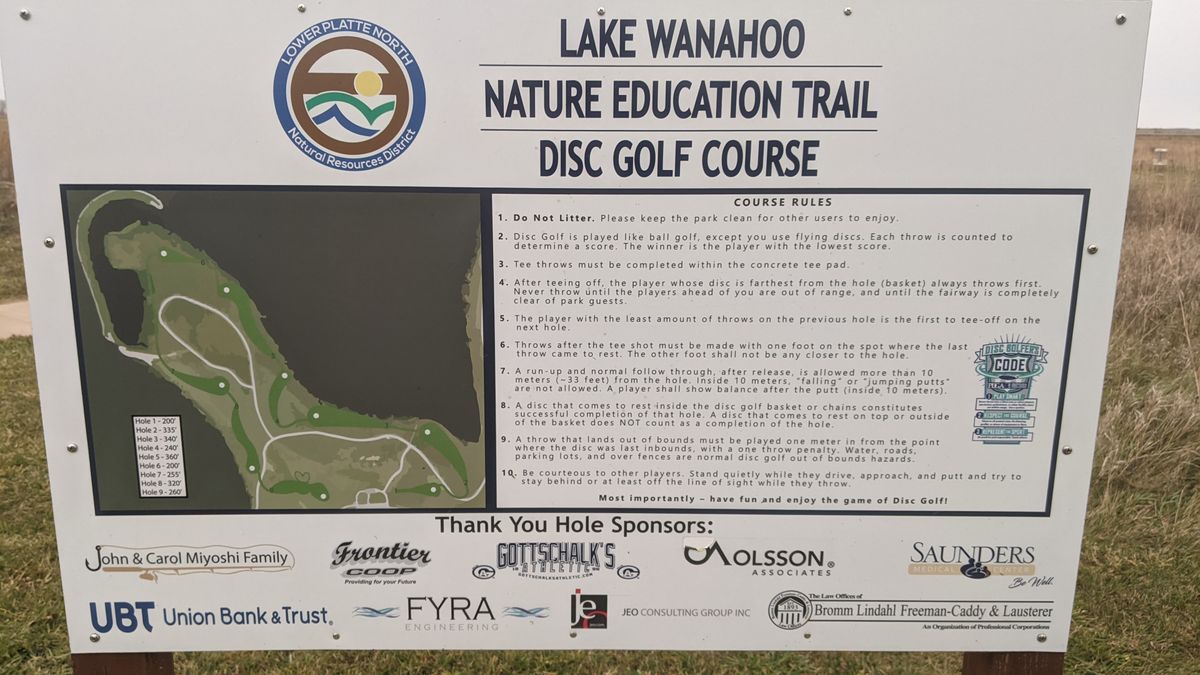 Lake Wanahoo Disc Golf Course