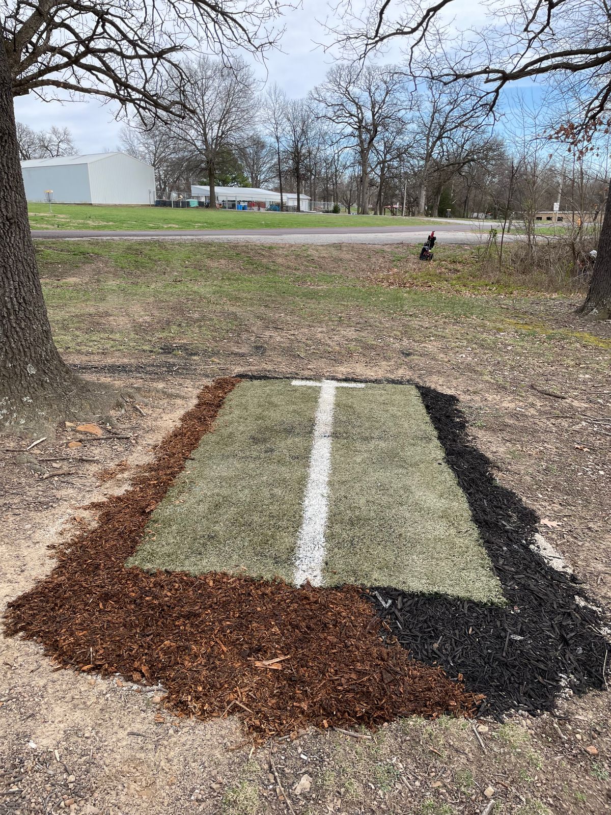 Hole 9 turf pad