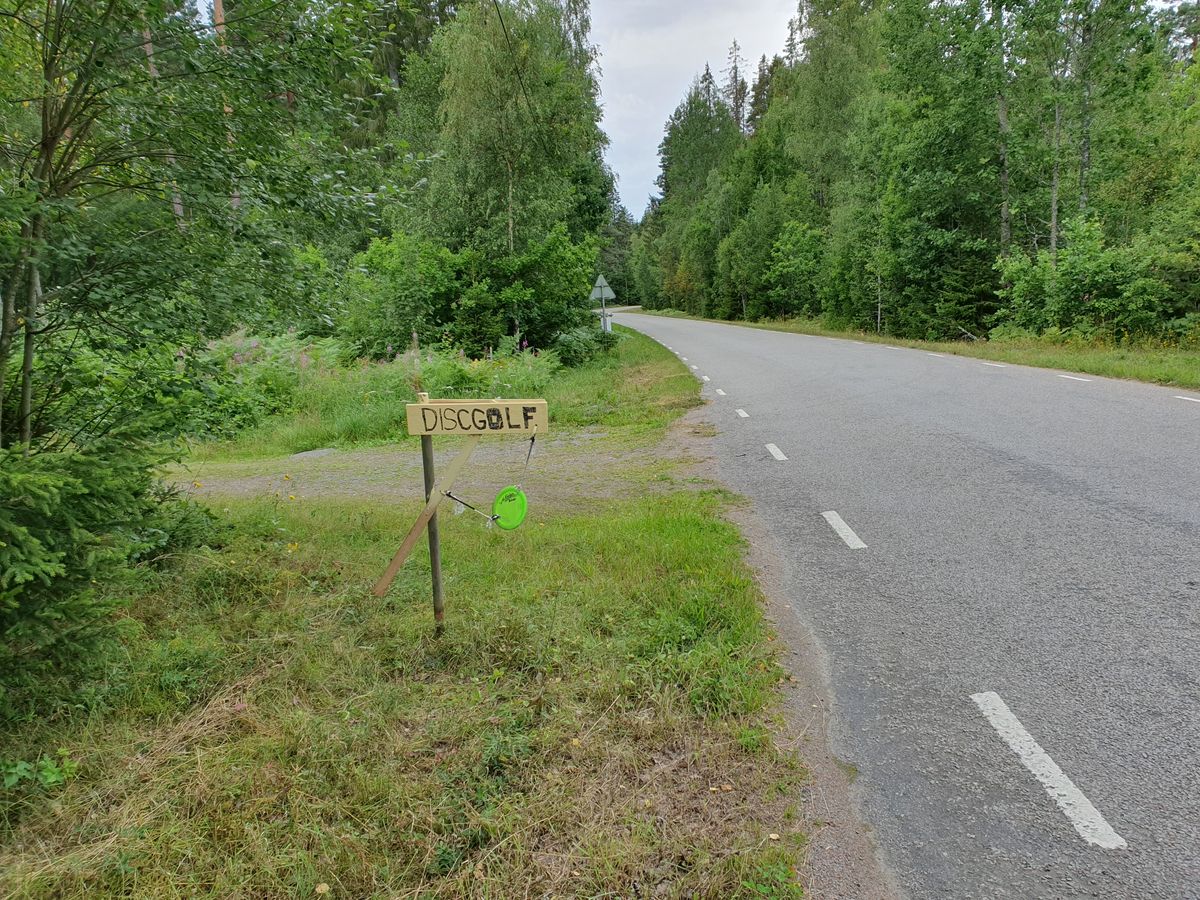 You're Welcome. Park on the left by the red house.