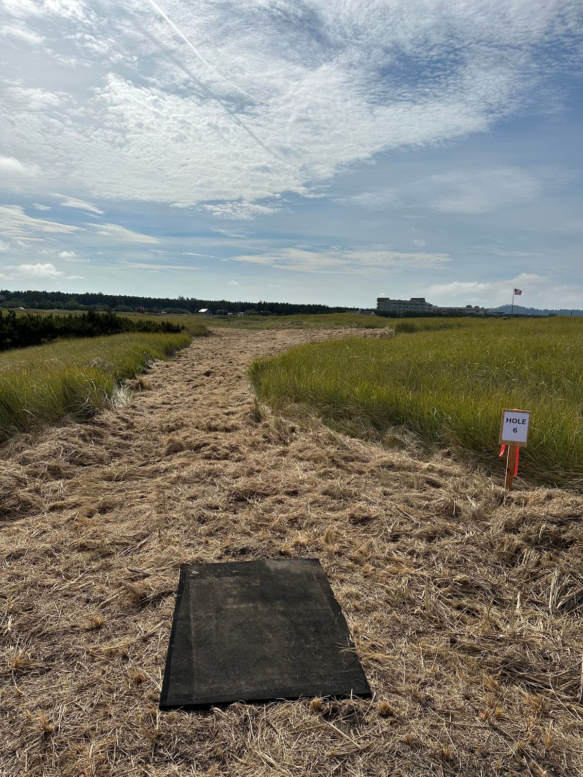 Hole 7 temporary tee