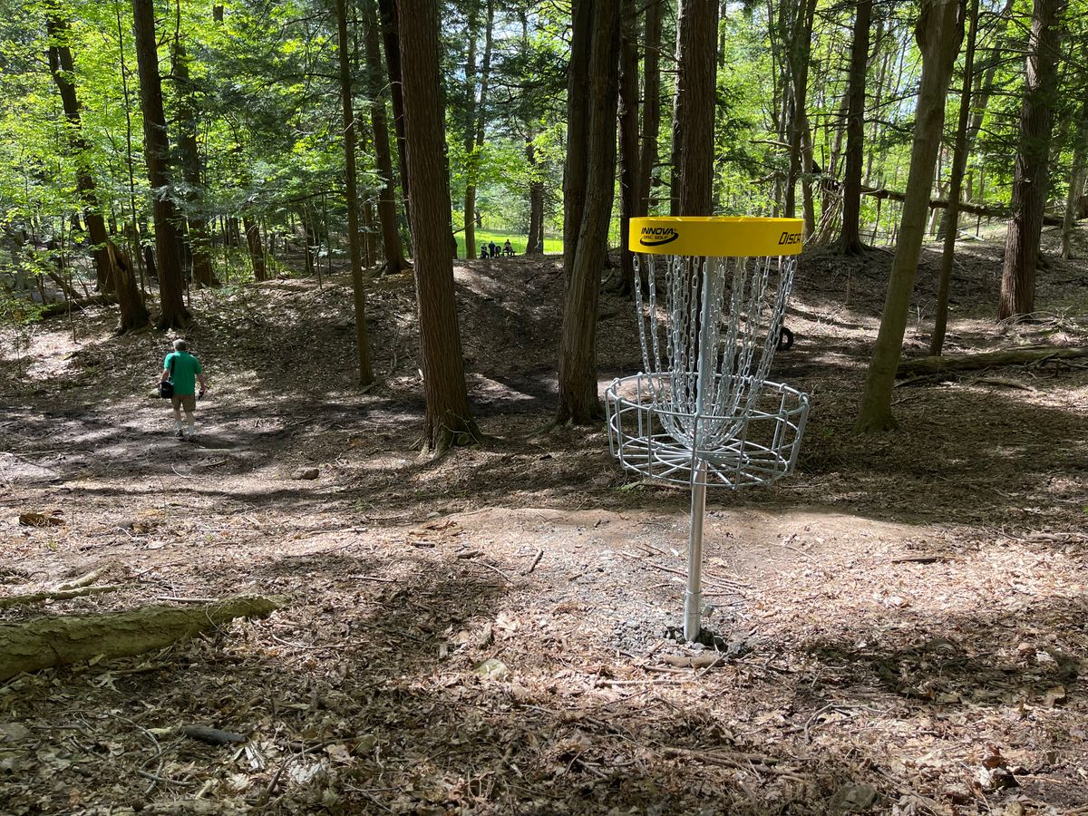 Hole 17 Basket to Tee