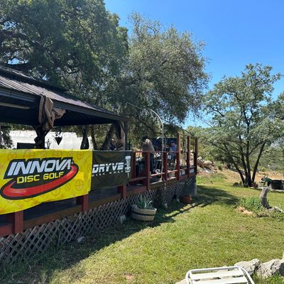 Check-in Area, Gift Shop, Snack bar, Picnic Area, & Music Stage! #innova #Dryve #goodvibesdiscgolf