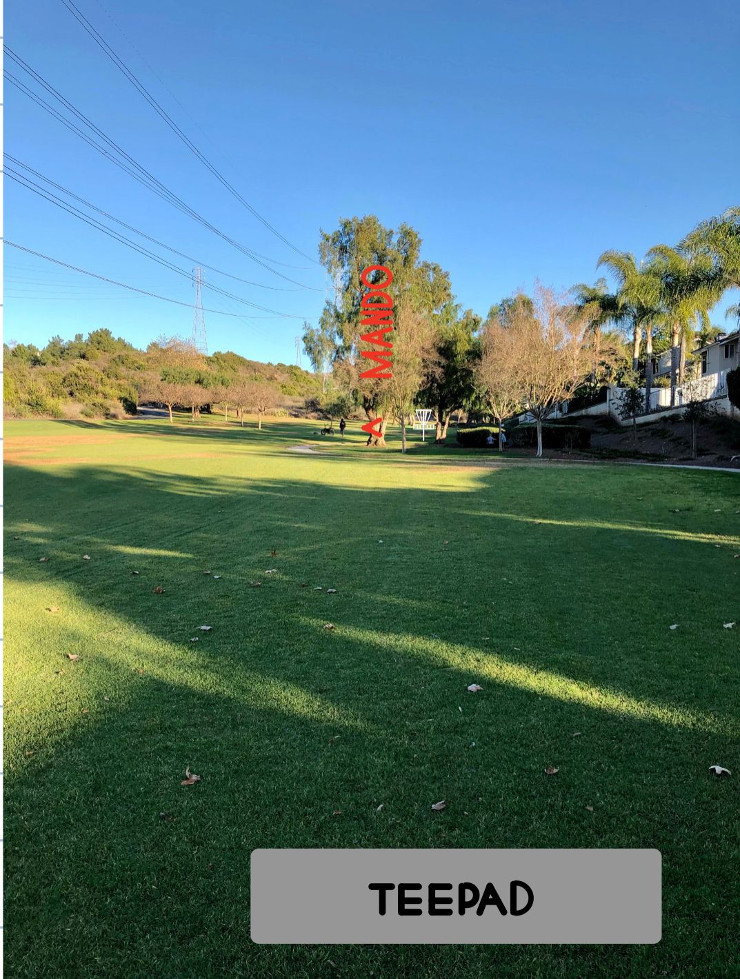 Hole 6: Mando to the Left of Tree
