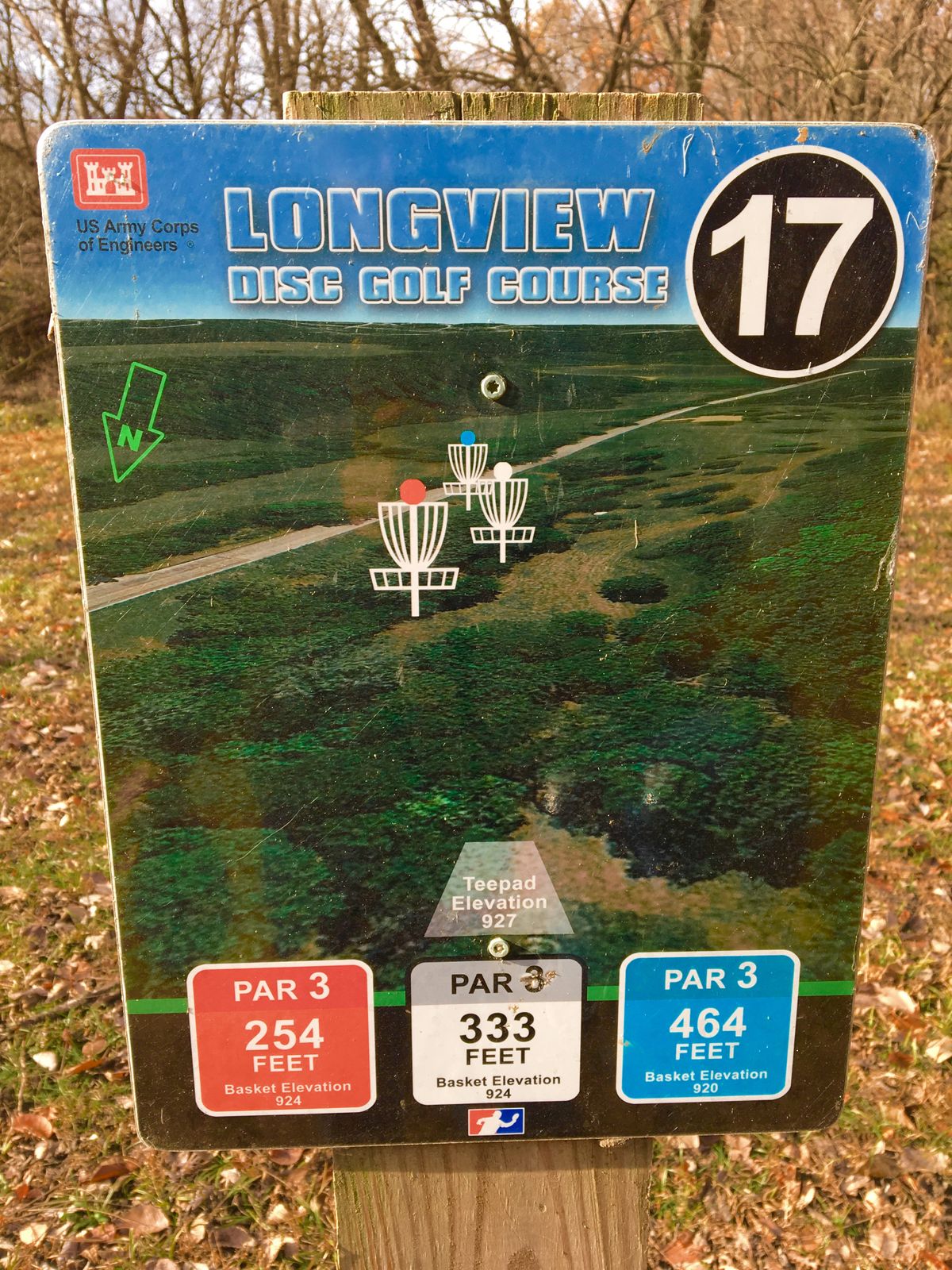 Hole 17 Tee Sign