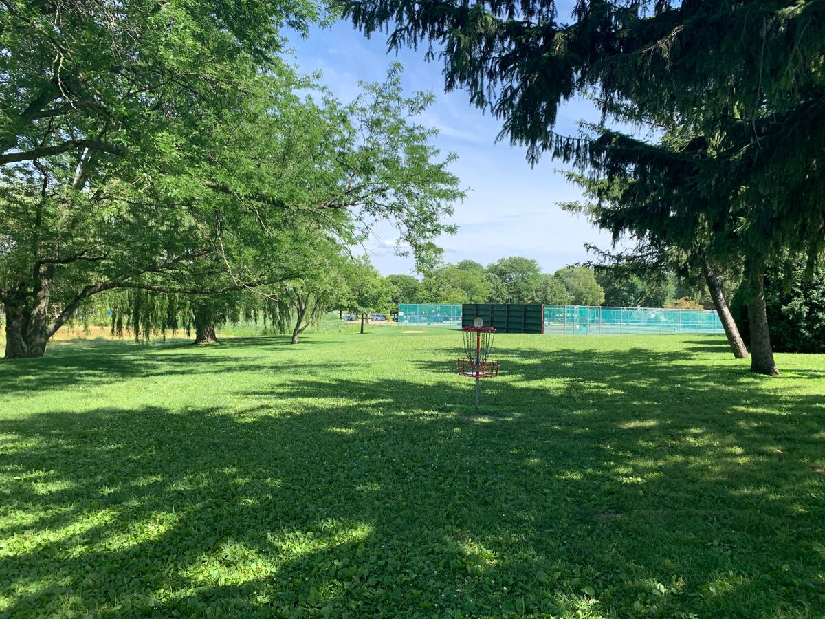Hole #1 from #9 tee pad.