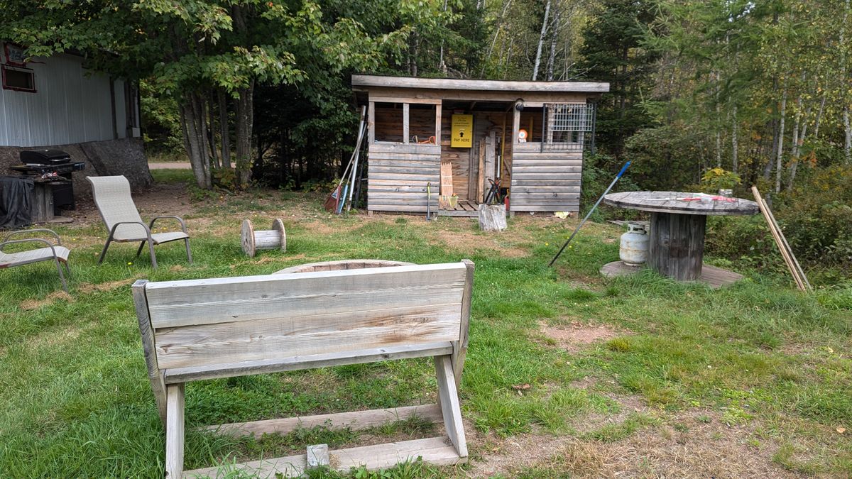 Starting area - shed with payment drop box