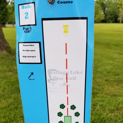 Hole 1 listed on one of the course layouts