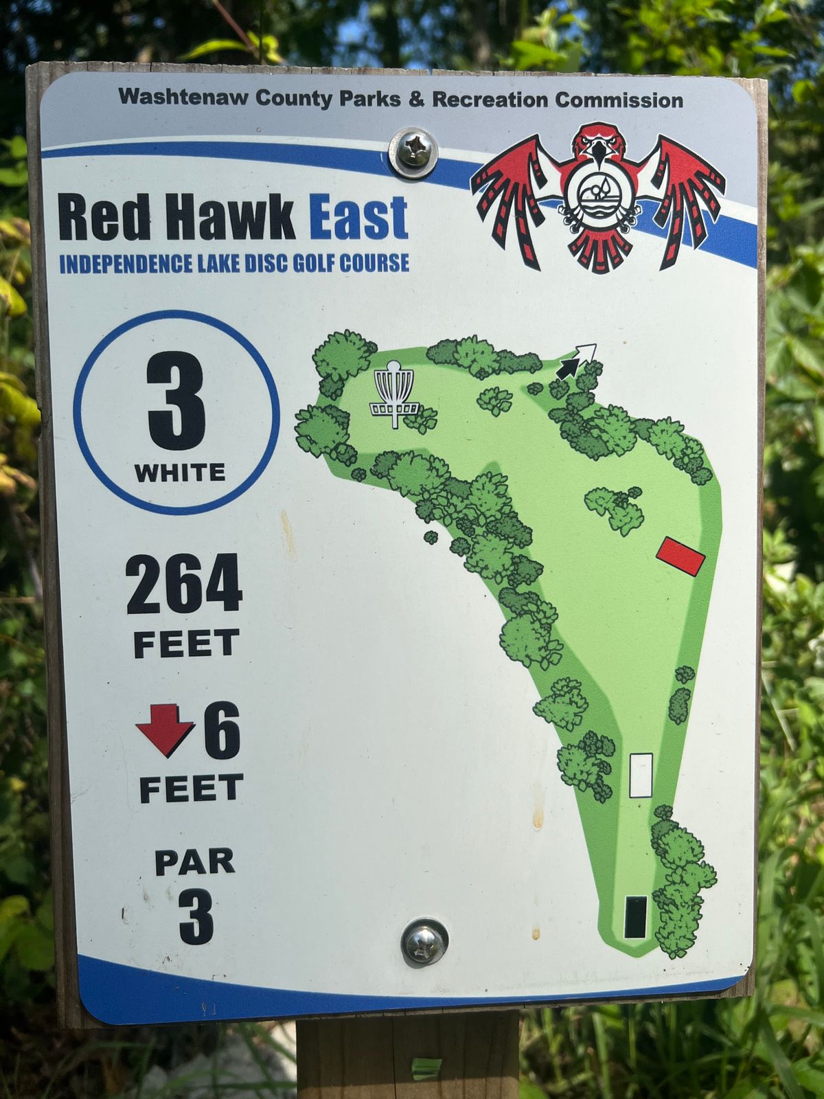 Hole 3 (White) - Hole Sign