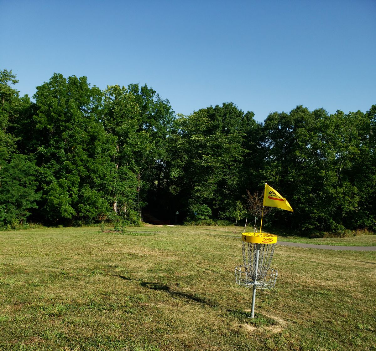 #4 Basket looking toward #5 Tee Boxes.