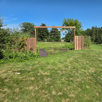 Drop zone either side at blocks in ground