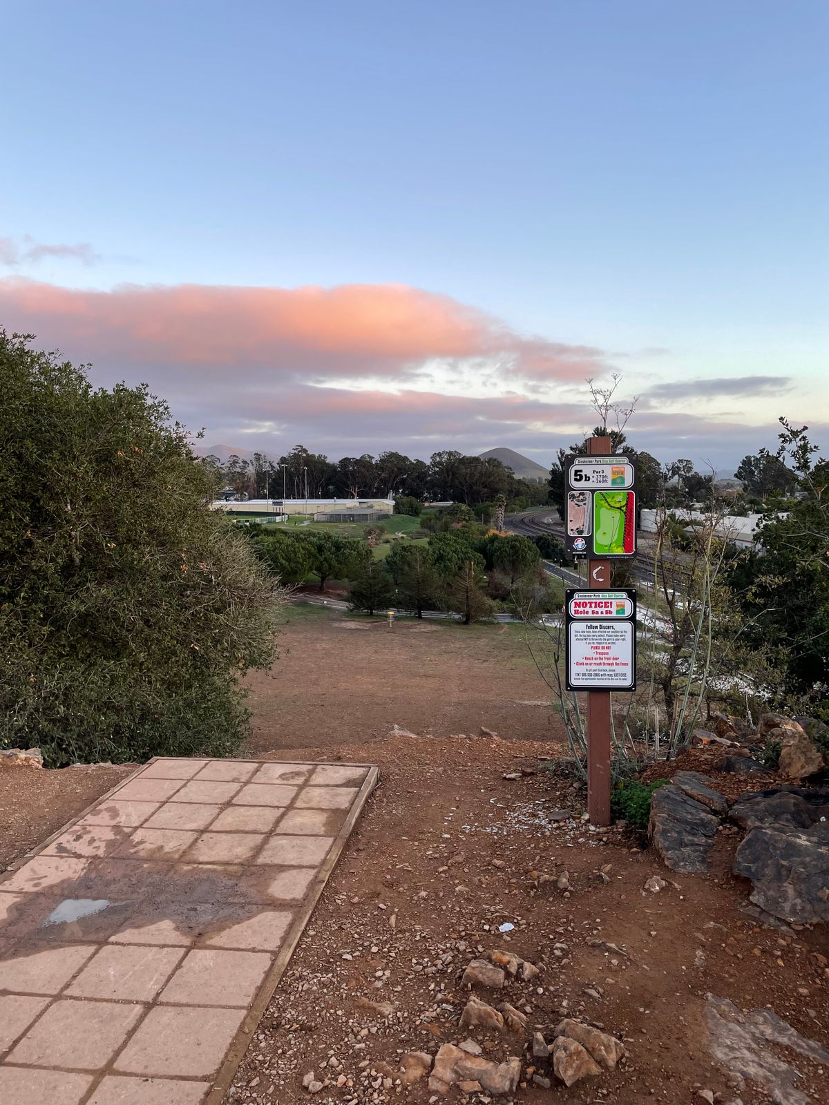 Hole 5b down the hill.