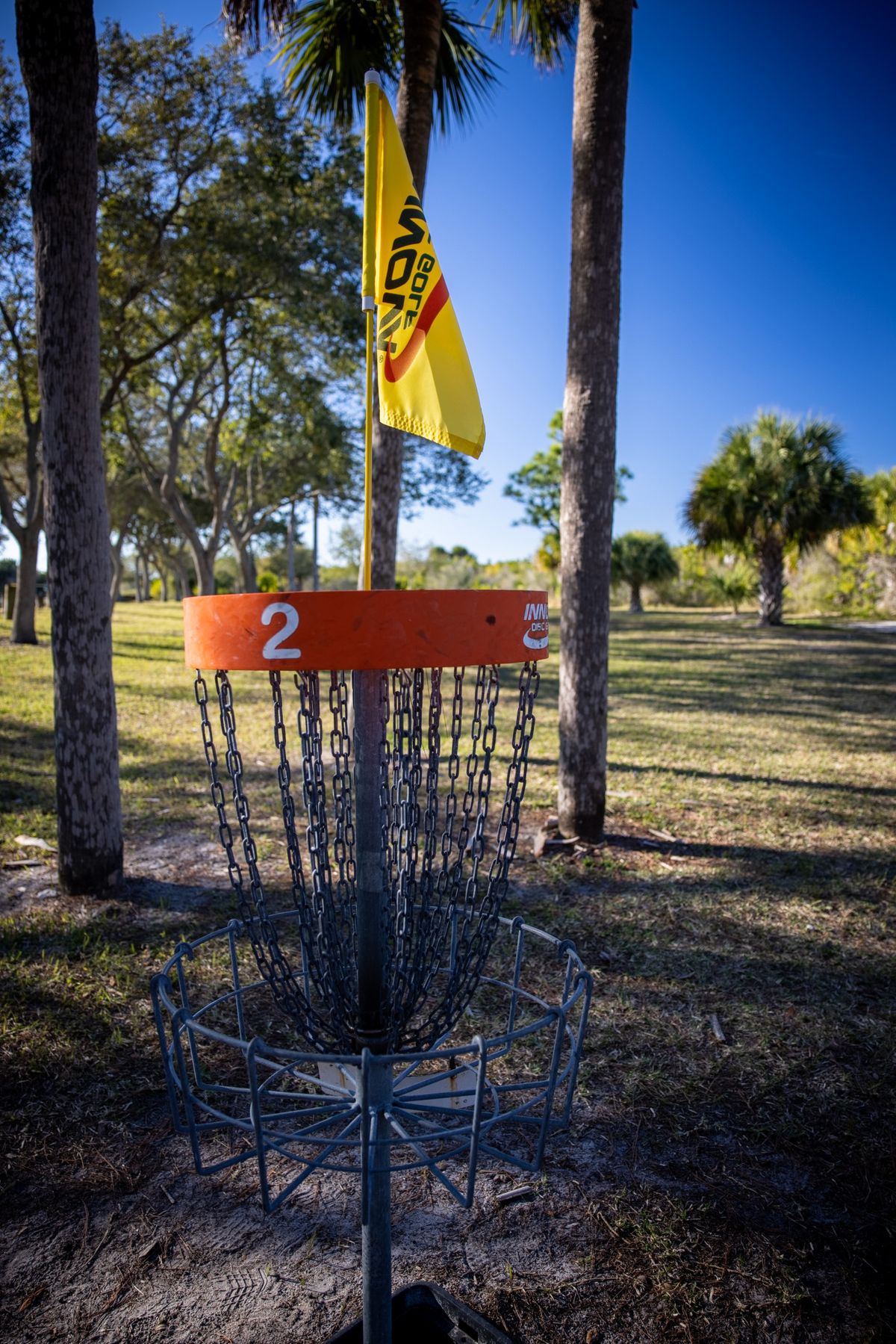 Hole 2 basket.