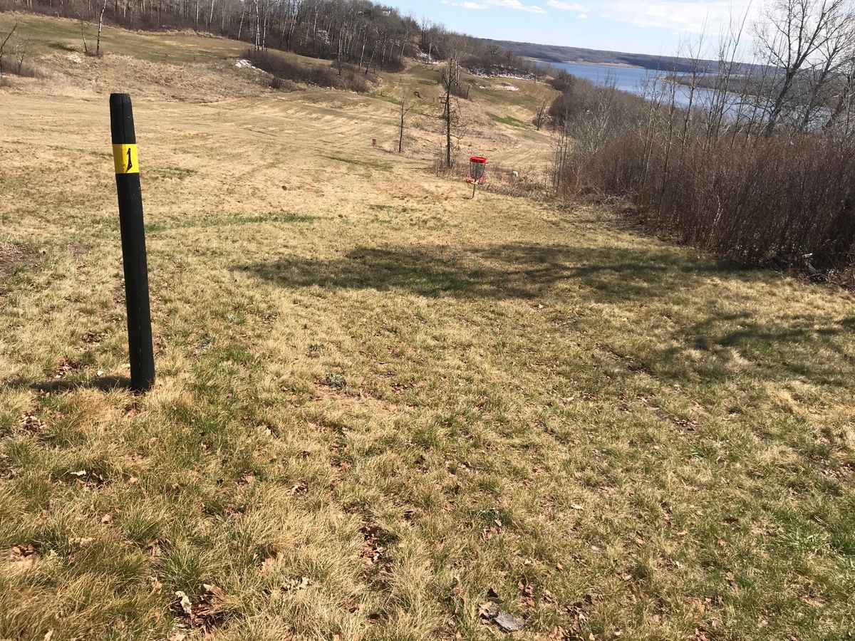 Hole 1 by the parking lot