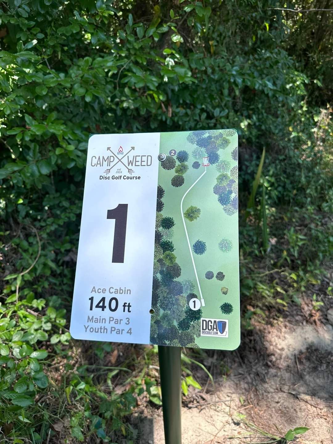 Hole 1 Sign
