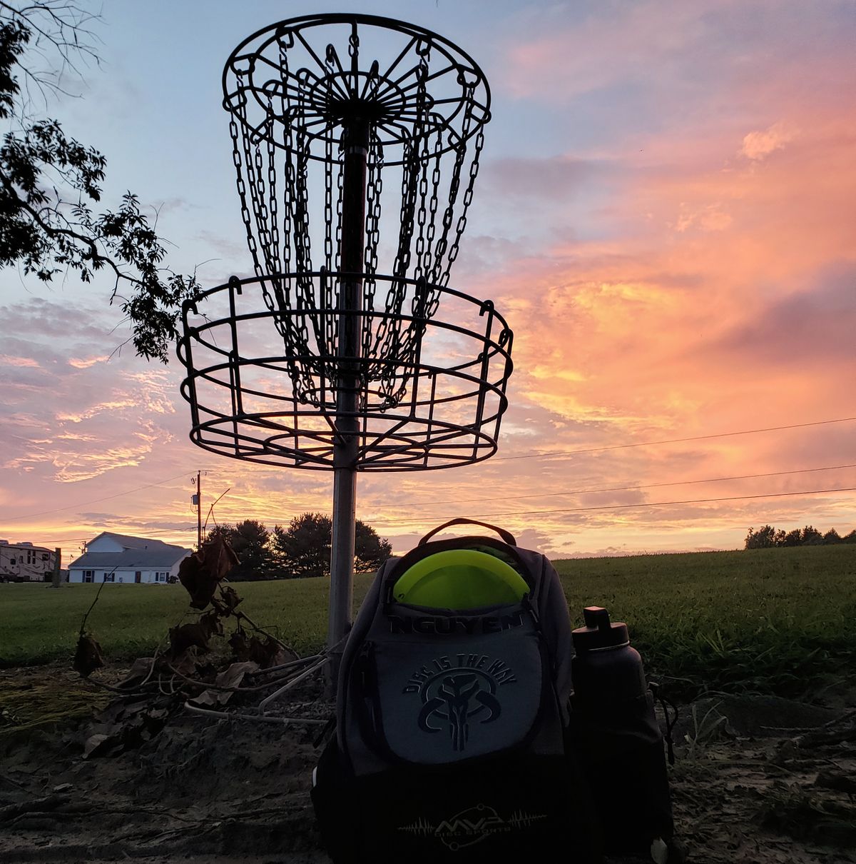 Playing a few holes while there is a bit of light left.