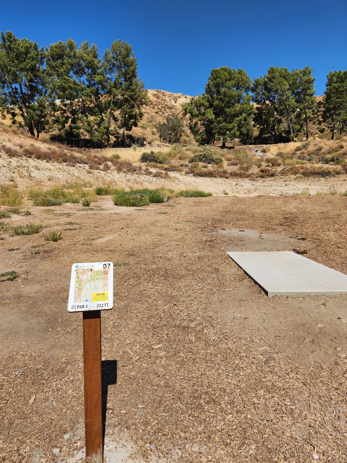 Hole 7 tee pad (pov)